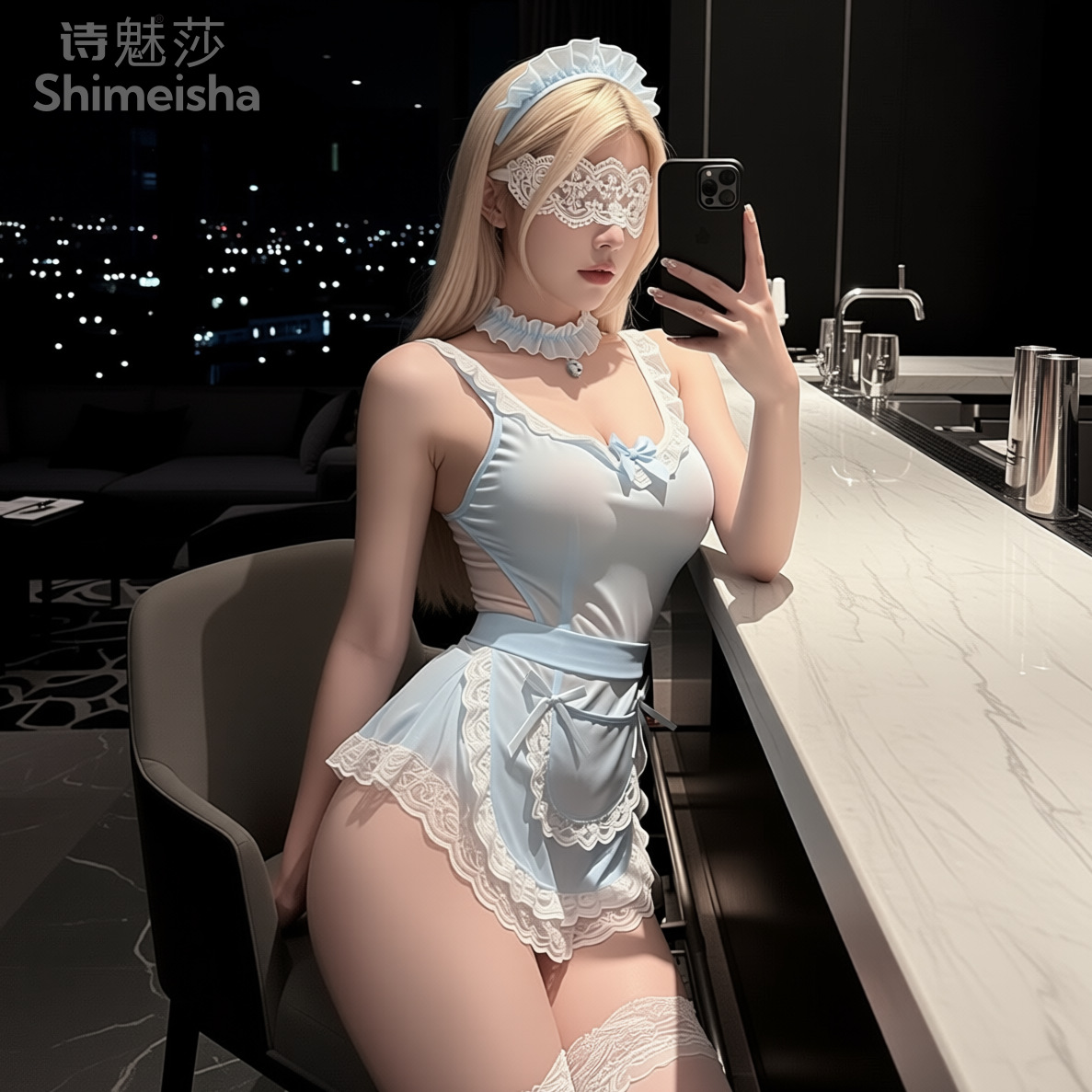jimiko For Blue White Lace Ted - Lace Teddy Lingerie ulasan dan harga