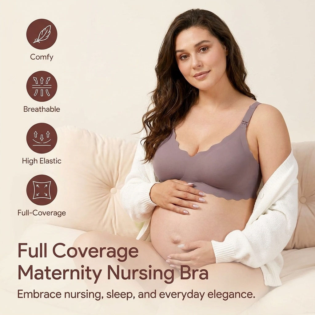 3XL Plus Size Maternity Nursin - Nursing Bra Sleep ulasan dan harga